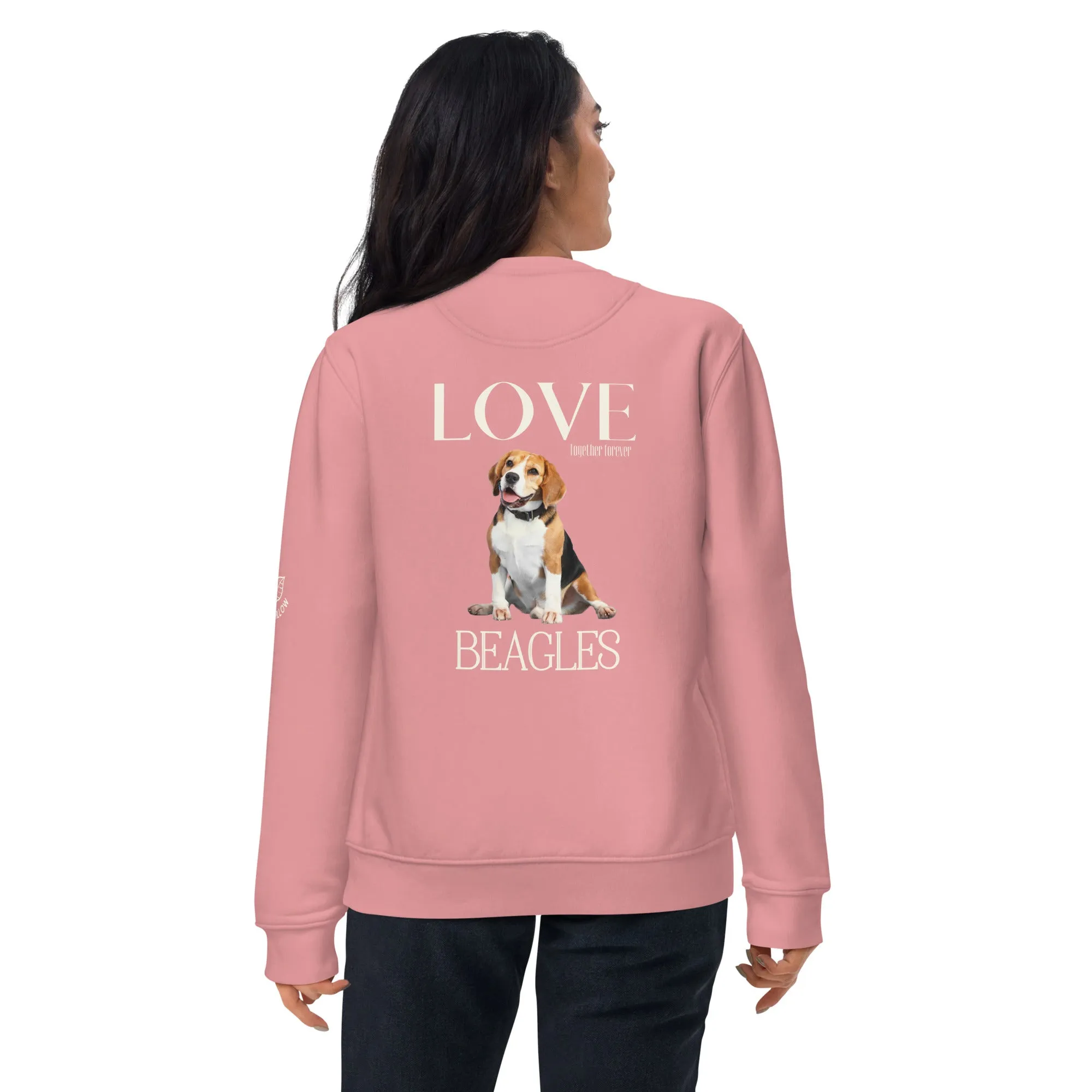 Unisex eco sweatshirt, Love Beagles