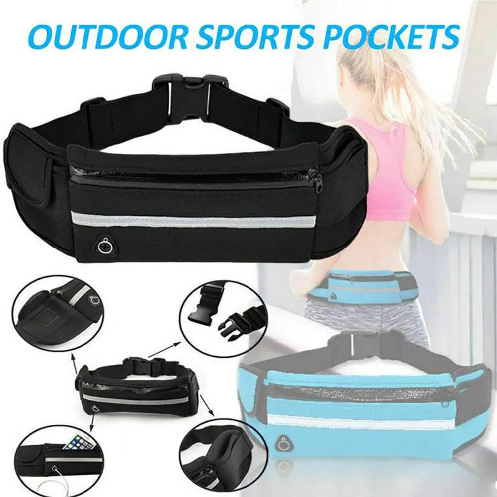 Unisex Sports Running Jogging Waist Travel Bum Bag