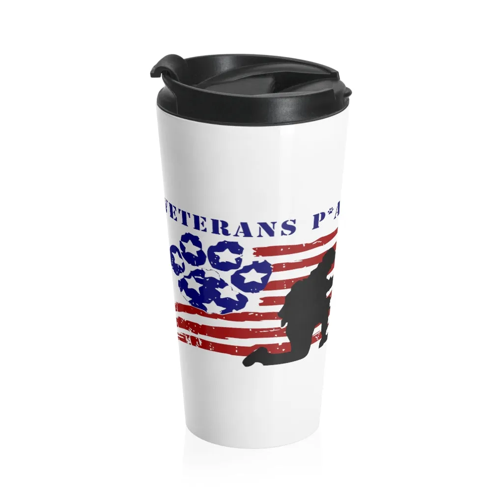 Veteran's P.A.W.S. Stainless Steel Travel Mug