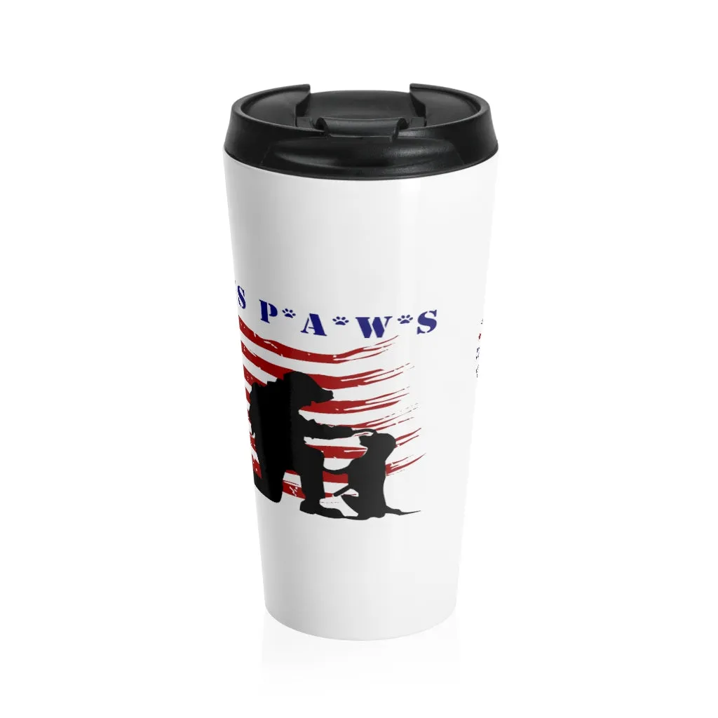 Veteran's P.A.W.S. Stainless Steel Travel Mug