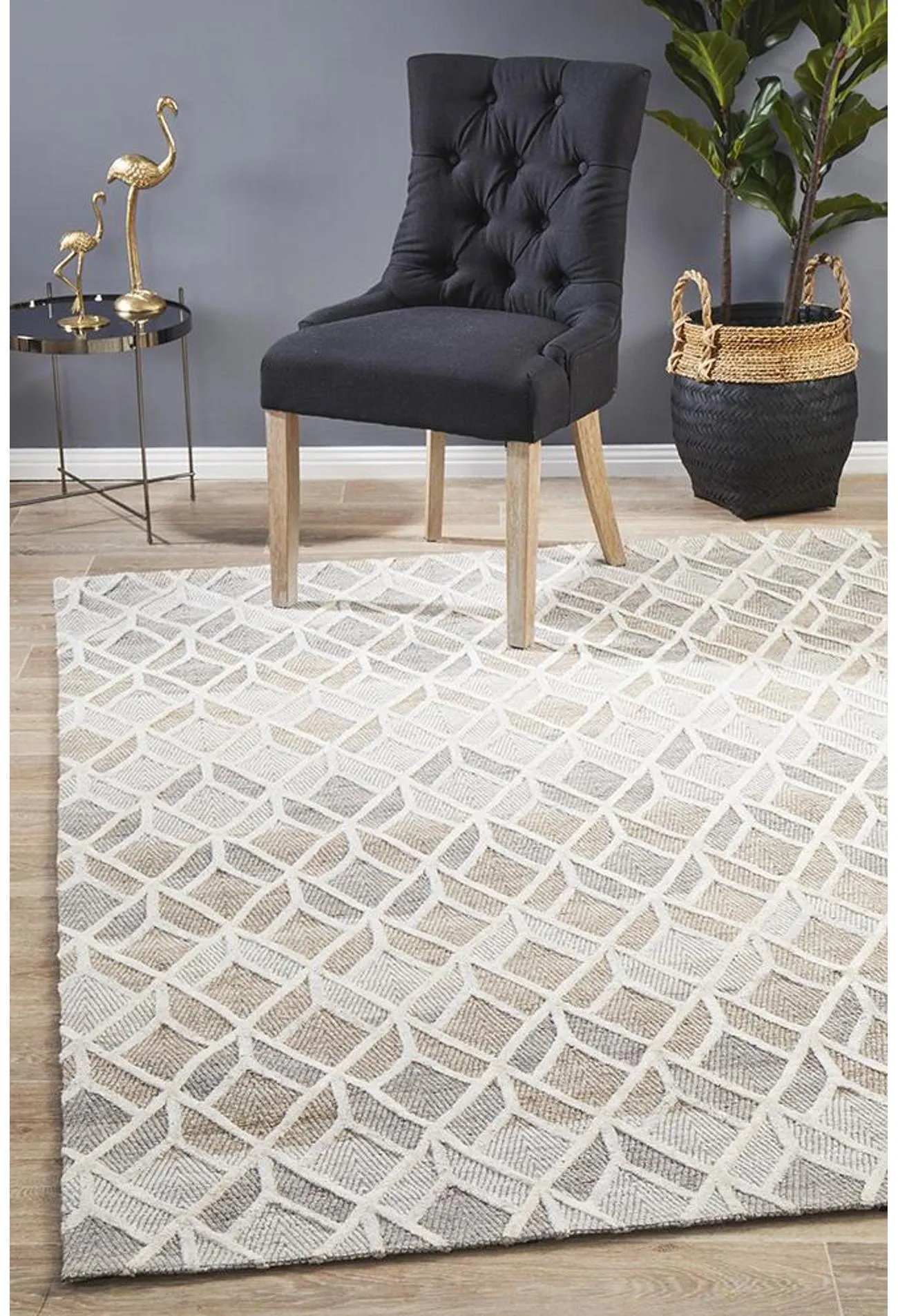 Vicenza Winter Sand Hills Modern Rug