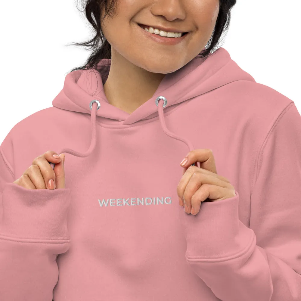 Weekending Embroidered Essential Eco Hoodie