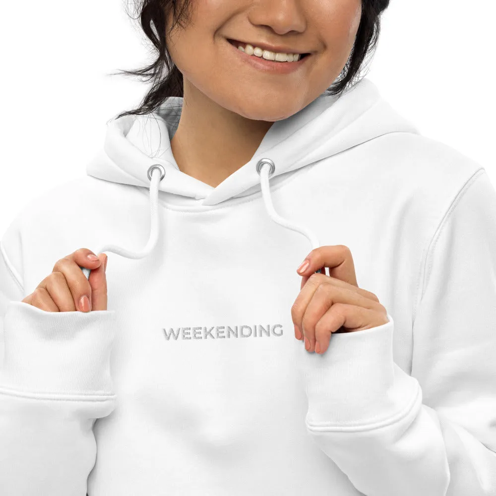 Weekending Embroidered Essential Eco Hoodie