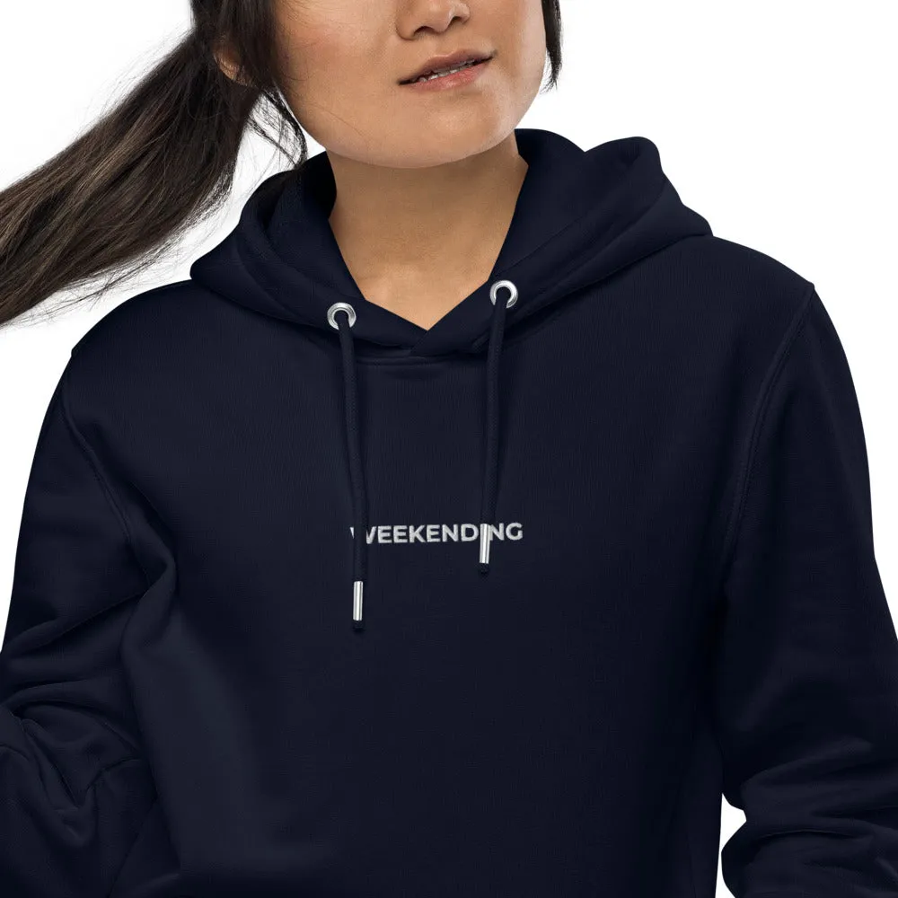 Weekending Embroidered Essential Eco Hoodie