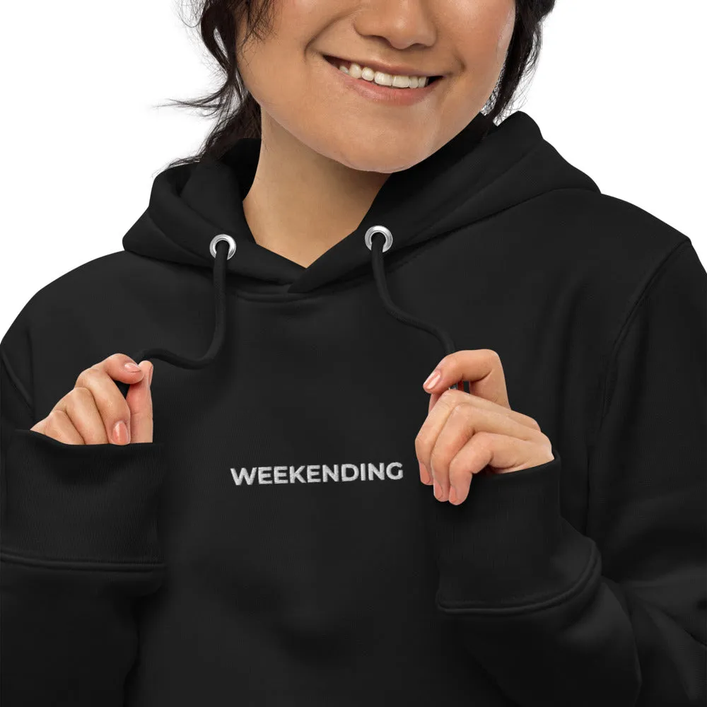 Weekending Embroidered Essential Eco Hoodie