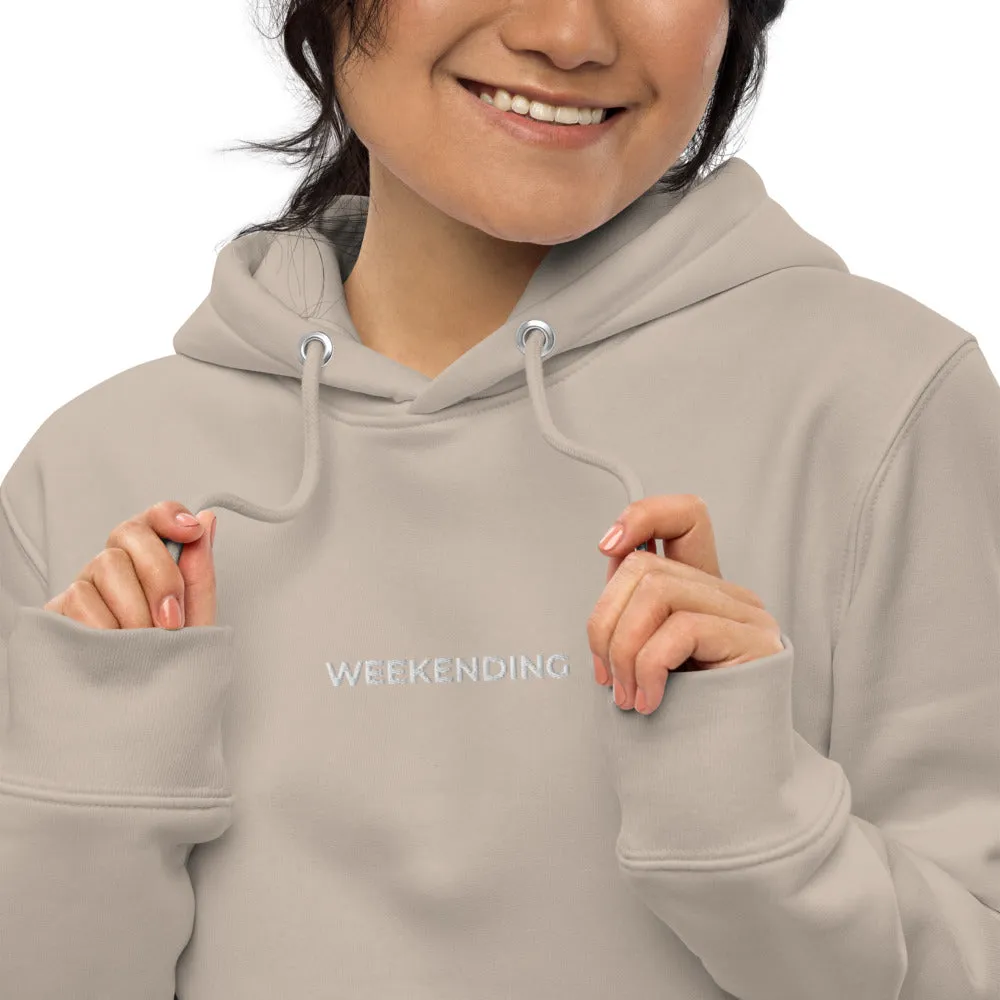 Weekending Embroidered Essential Eco Hoodie