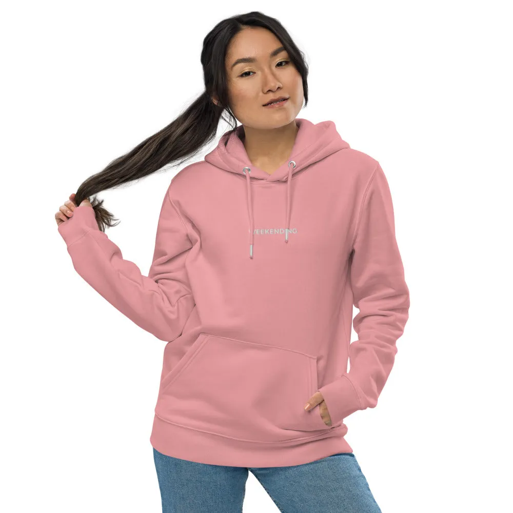 Weekending Embroidered Essential Eco Hoodie