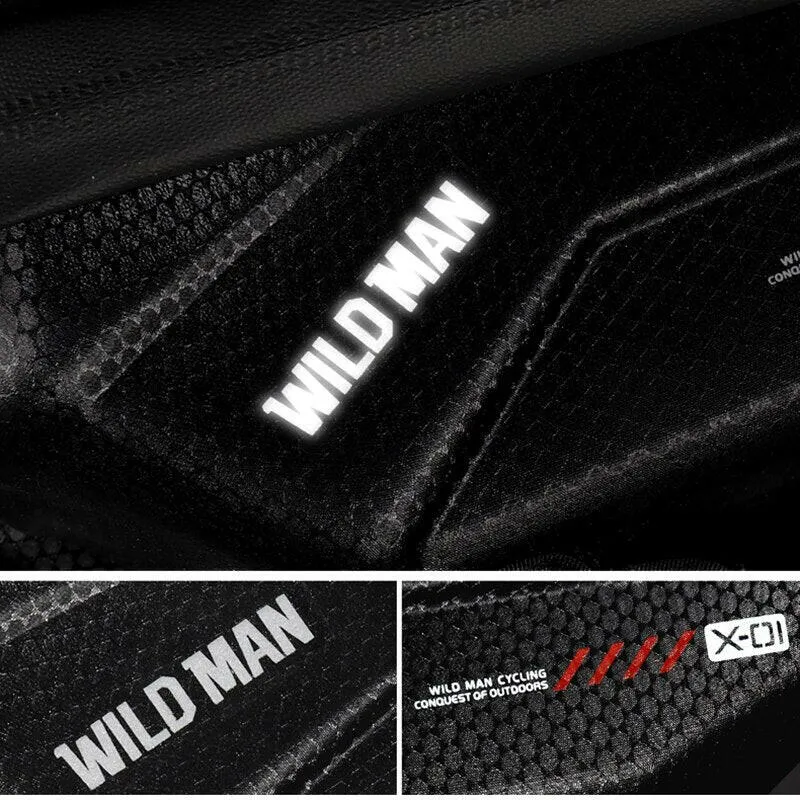 WILD MAN Cycling Handlebar Bag Bicycle Bag Rainproof Touch Screen Mtb Phone Bag 6.7 Inch Mobile Phone Case Bike Bag Accessories