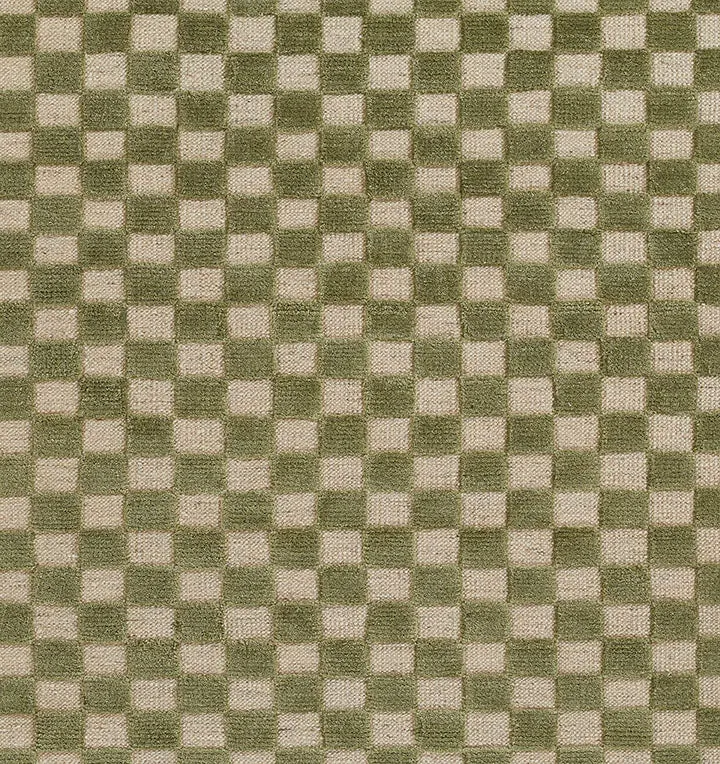 Willa Green Checkerboard Rug