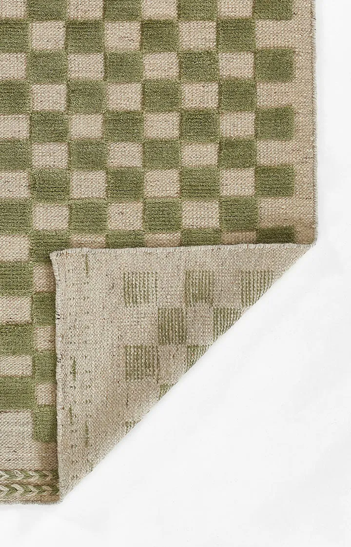 Willa Green Checkerboard Rug