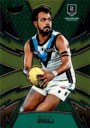 Willie Rioli, LGG64, Luminous Thunderbolt KMART Refractor, 2024 Select AFL Footy Stars