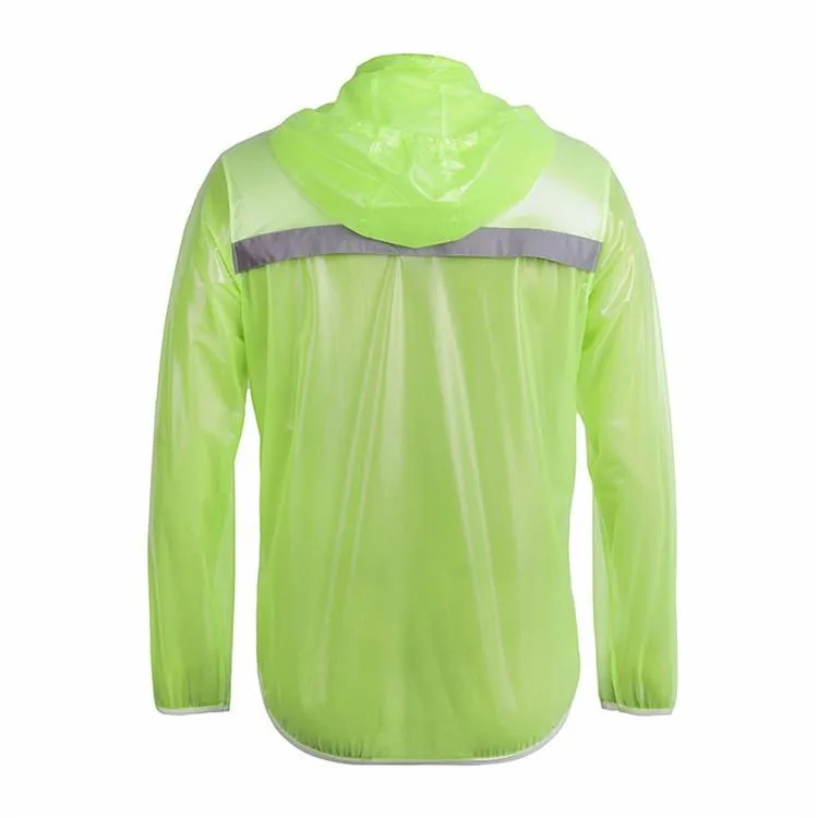 WOSAWE Waterproof Windproof Green Cycling Raincoat