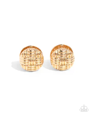 Woven Wisdom -Gold Earrings