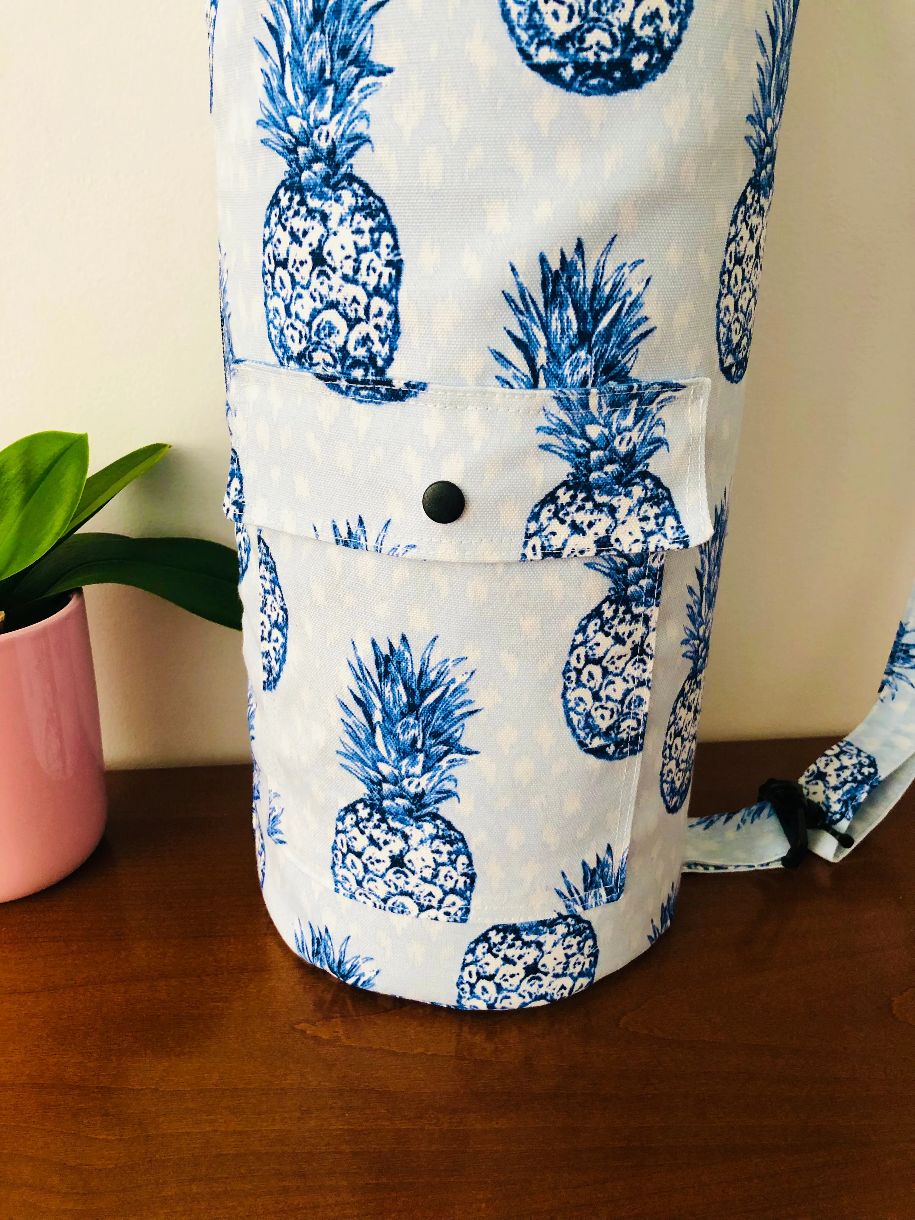 Yoga Bag with zipper - Tropical Pineapple