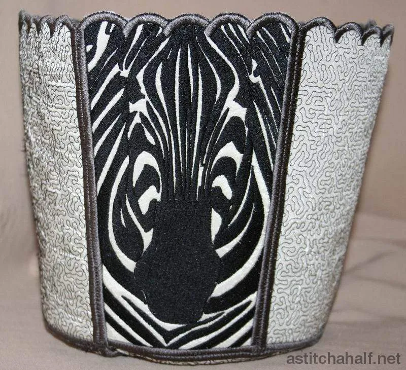 Zebra Bucket Bin