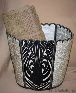 Zebra Bucket Bin