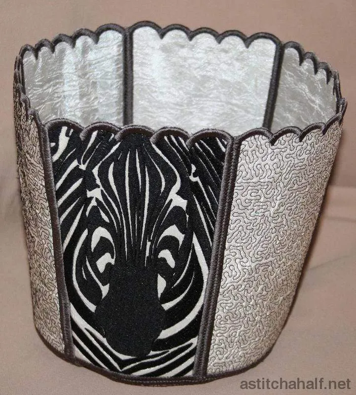 Zebra Bucket Bin