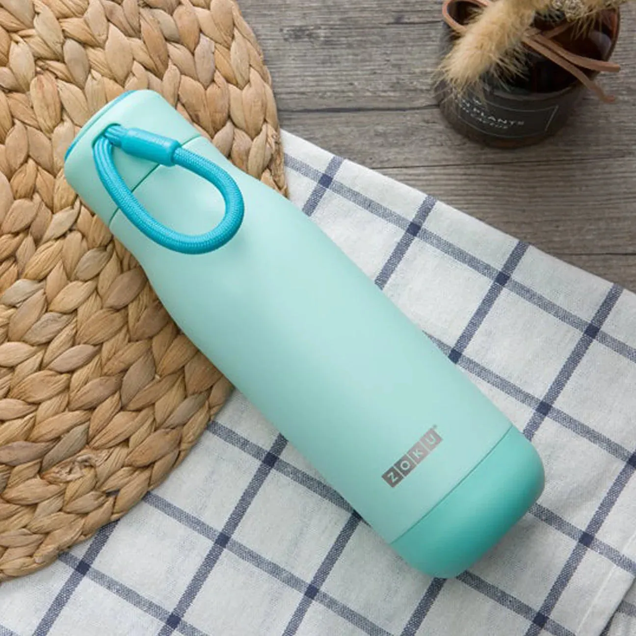 Zoku Stainless Steel Bottle - 12oz – Aqua